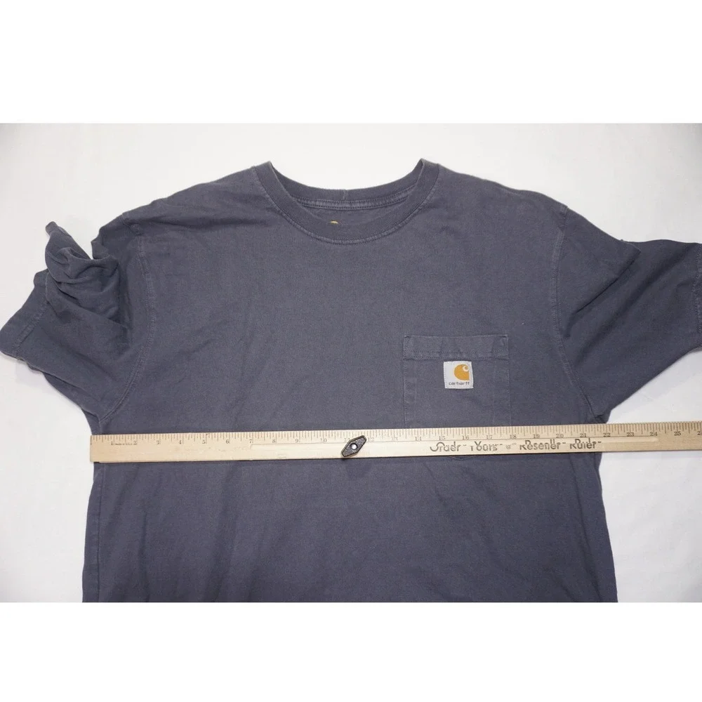 Carhartt Large Blue Cotton K87 Pocket T-Shirt Original Fit